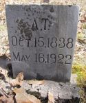 Alpheus Thomas Gallahue footstone