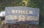 J. H. (Jeff) and Lakie Bell Callow headstone